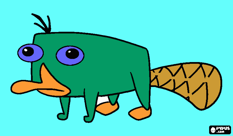 perry bebe para colorear