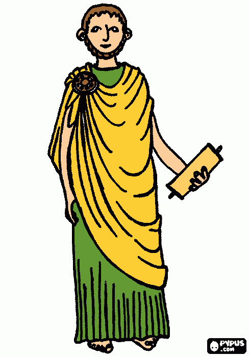 persona culta para colorear