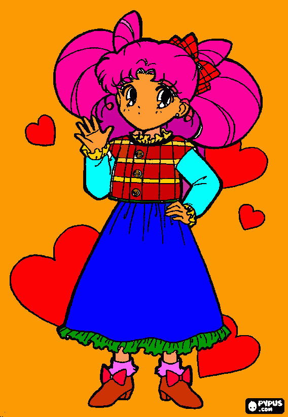 personaje de seilor moon para colorear