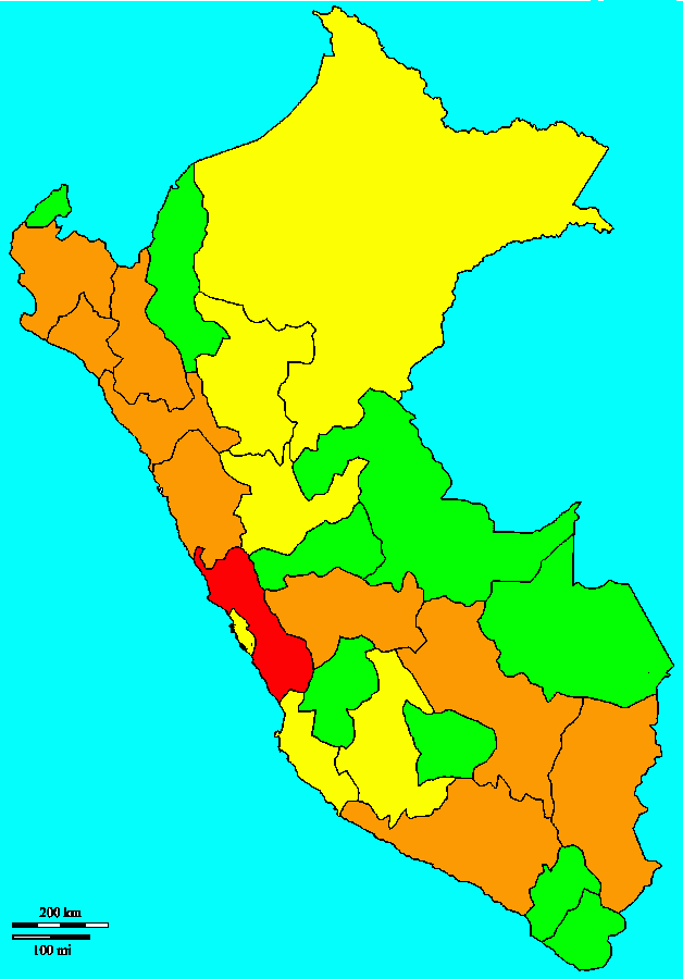 peru mapa para colorear