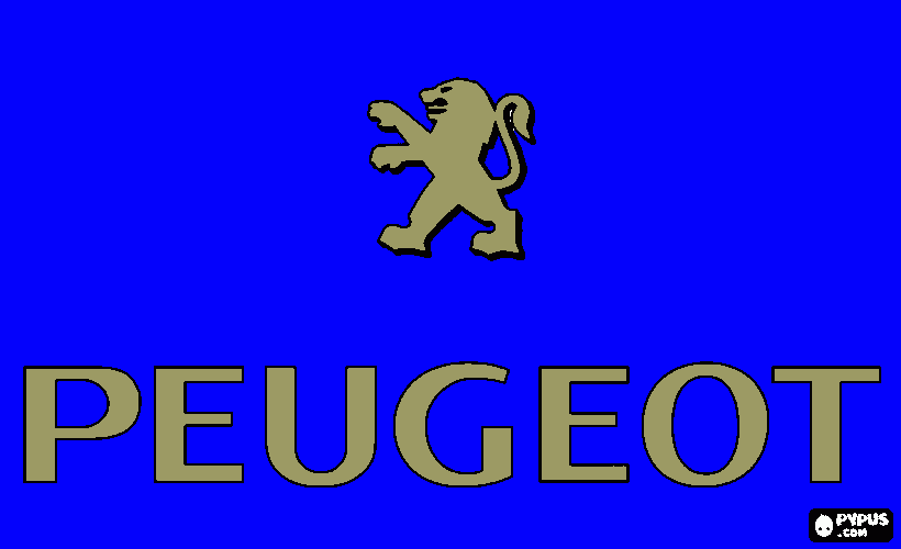peugeot para colorear