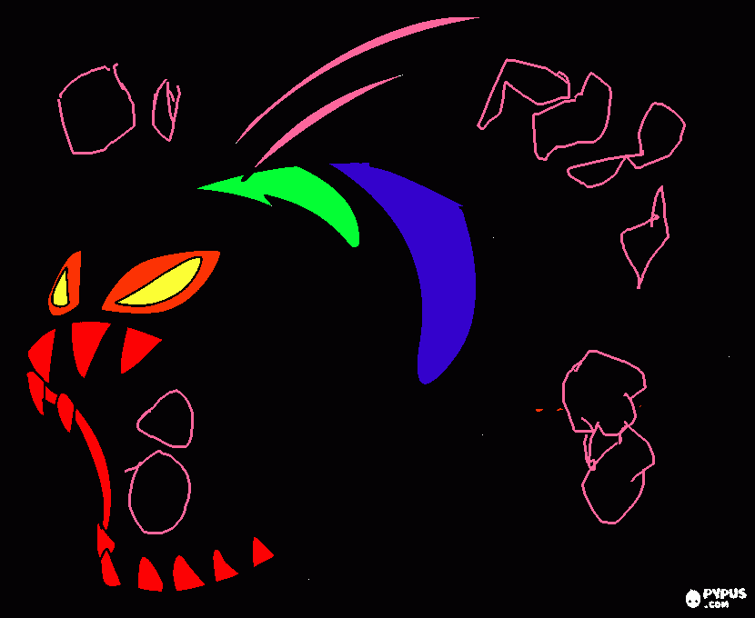 pez dragon para colorear