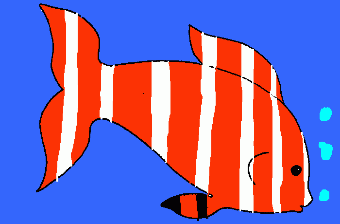 pez payaso para colorear