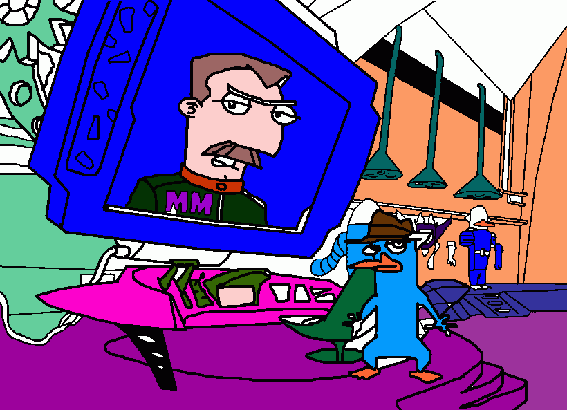 Ph y ferb para colorear