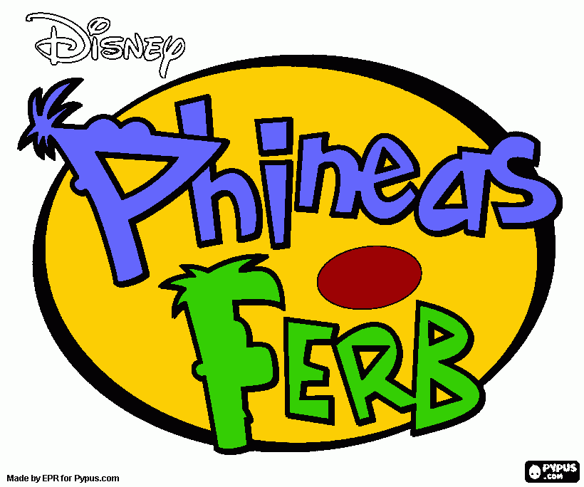 phinas y fher para colorear