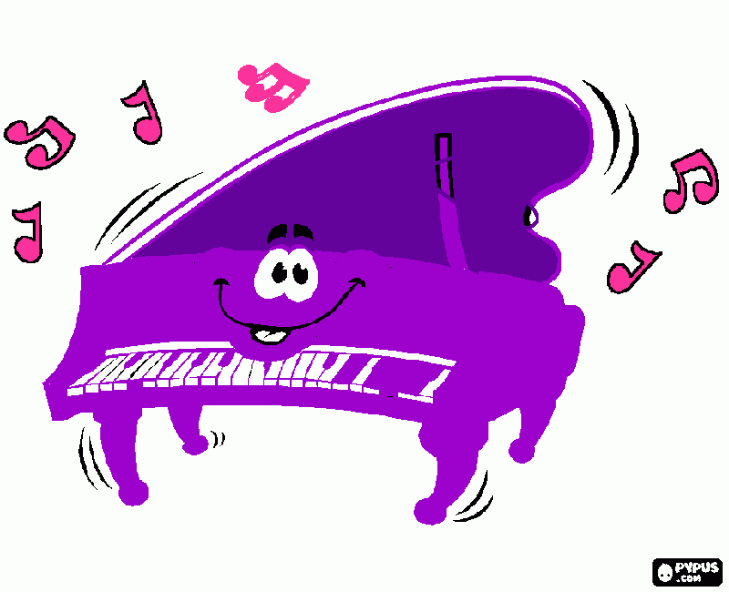 piano con cola maria jose kinder para colorear