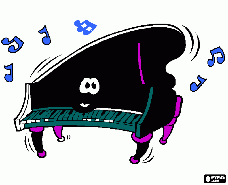 PIANO MUSIC para colorear