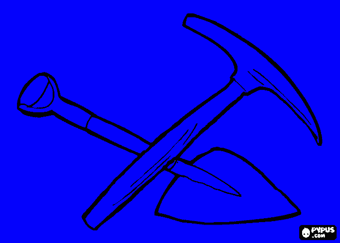 pico pala para colorear
