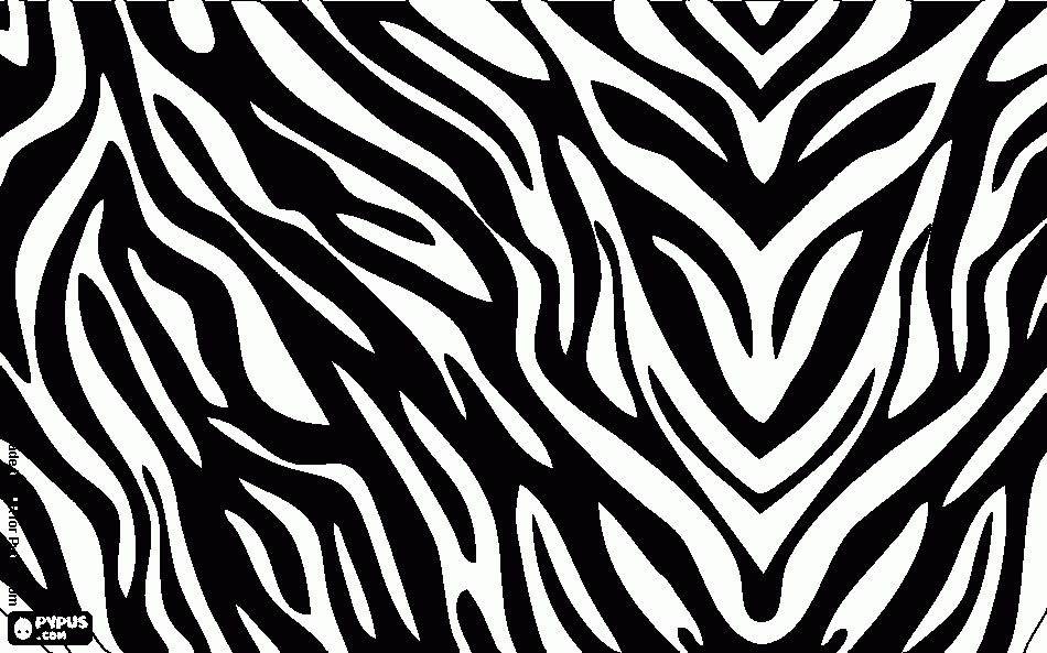 piel de cebra para colorear
