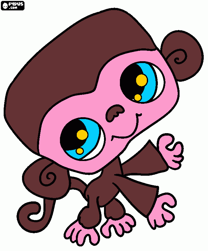 pin pin polita  para colorear