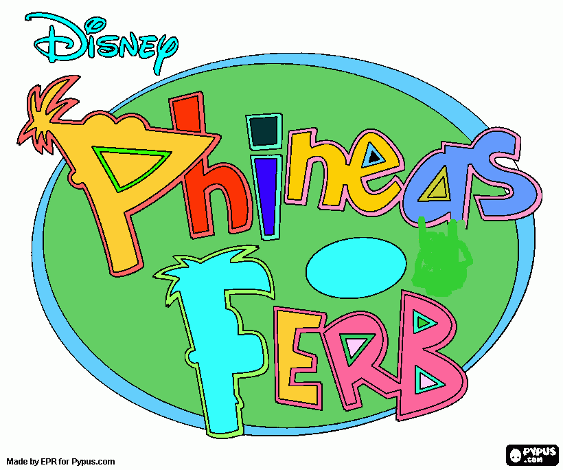 pineas ferb para colorear