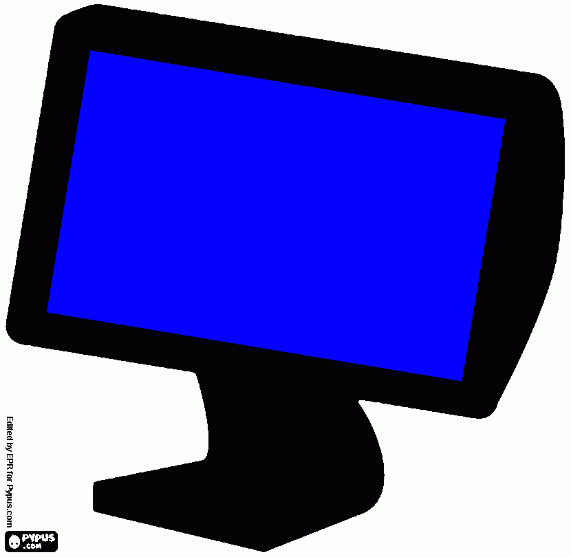 PINTAR EL MONITOR para colorear