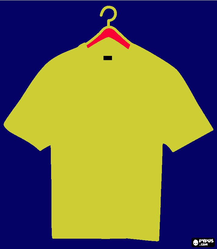 PINTO LA REMERA CON COLOR QUE ME GUSTO para colorear