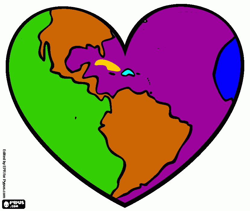 pinto tierra para colorear