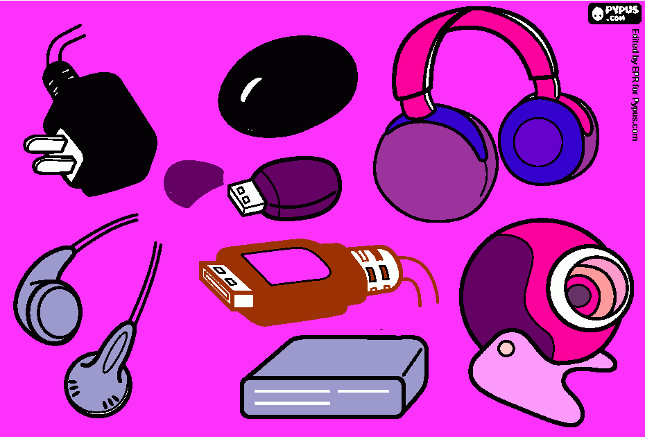 Pintura de computacion para colorear