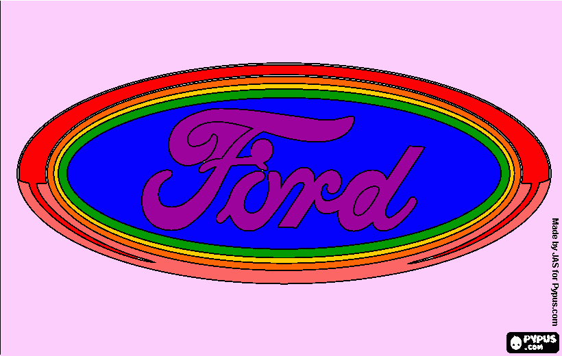 Pintura digital (Ford) para colorear