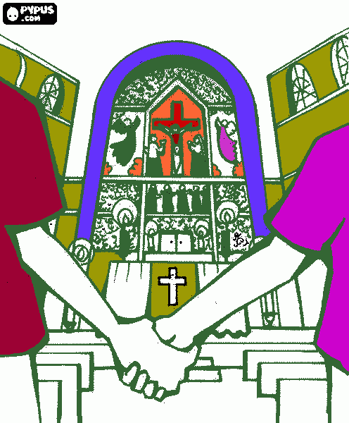 Pintura Iglesia Nerea Cantero 1ºB para colorear