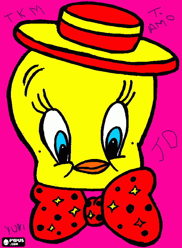 piolin i love you  para colorear