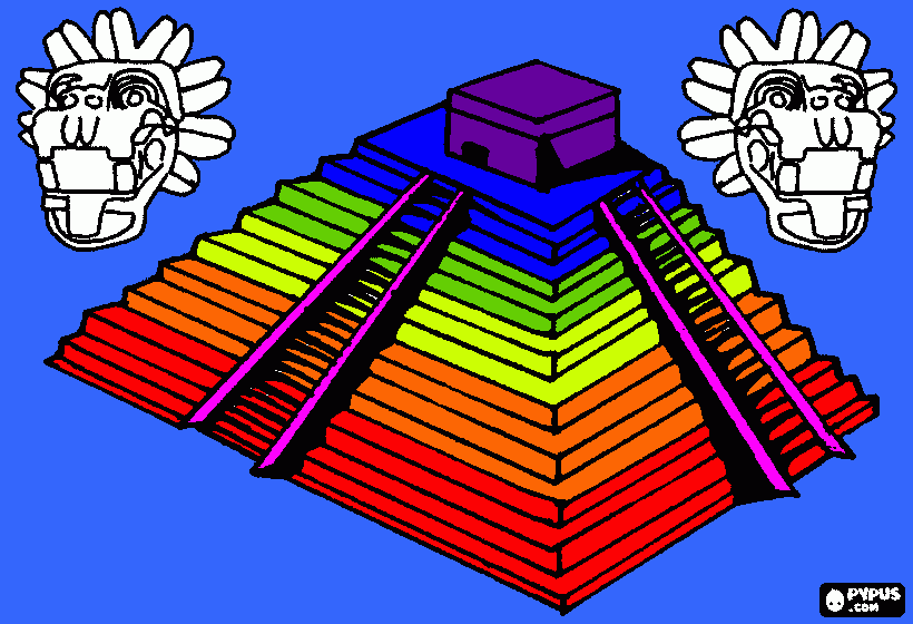 piramide gay para colorear