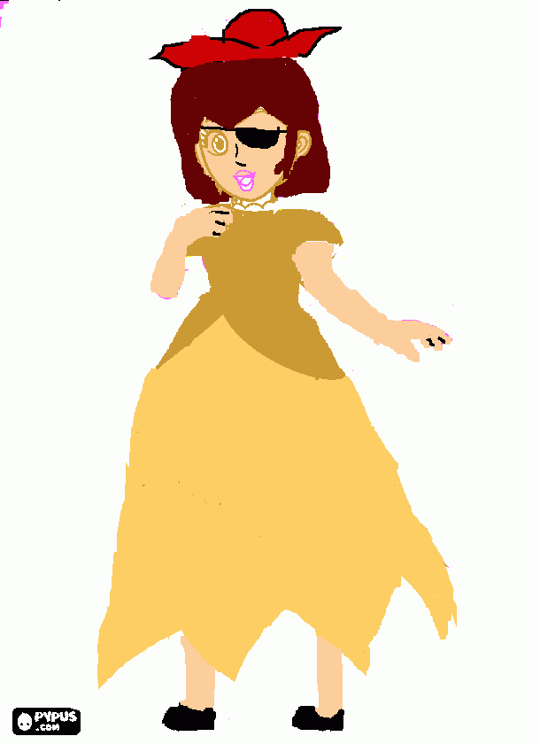pirata creada por romi para colorear
