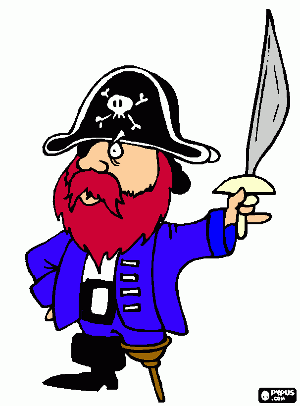 piratas 4 para colorear
