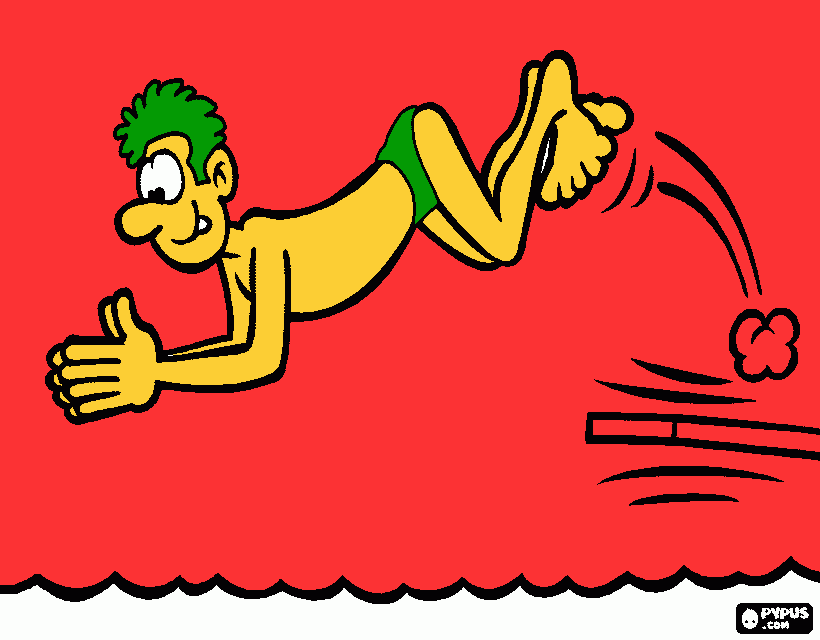 piscina para colorear