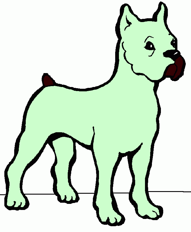 pit bull para colorear
