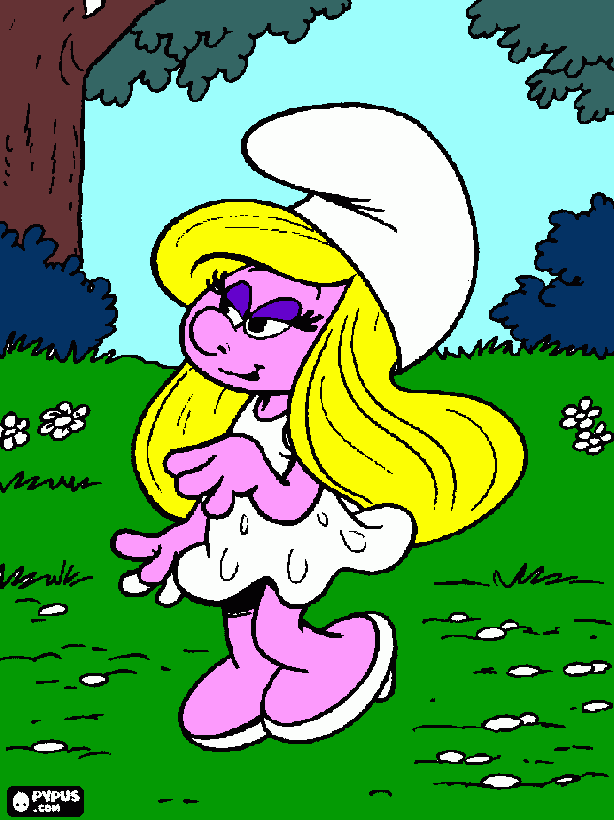 pitufalila para colorear