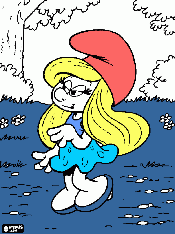 pitugina para colorear
