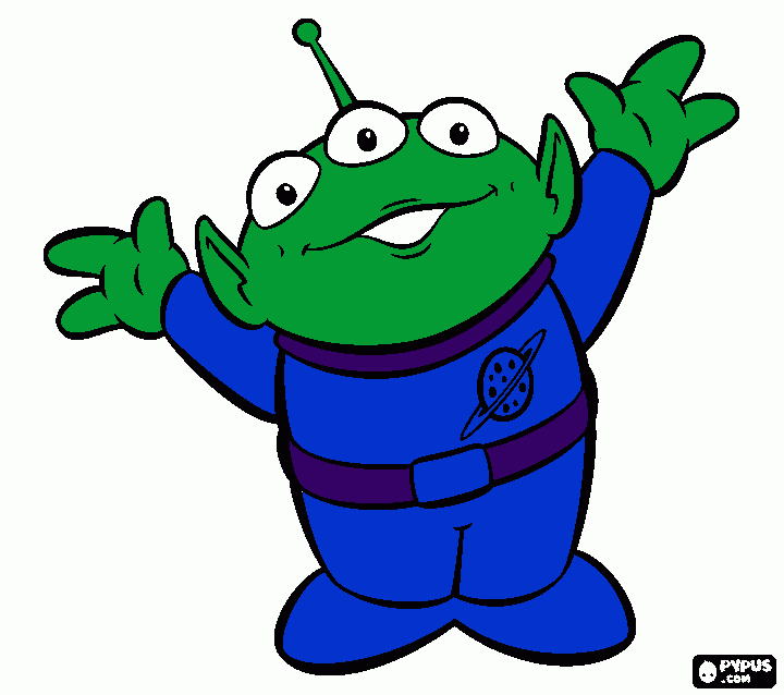 pizza planet para colorear