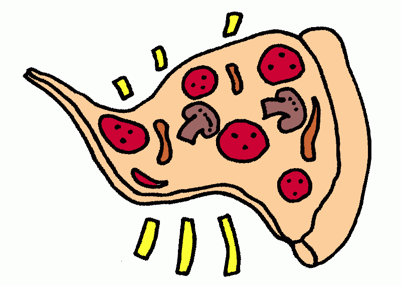 pizza para colorear