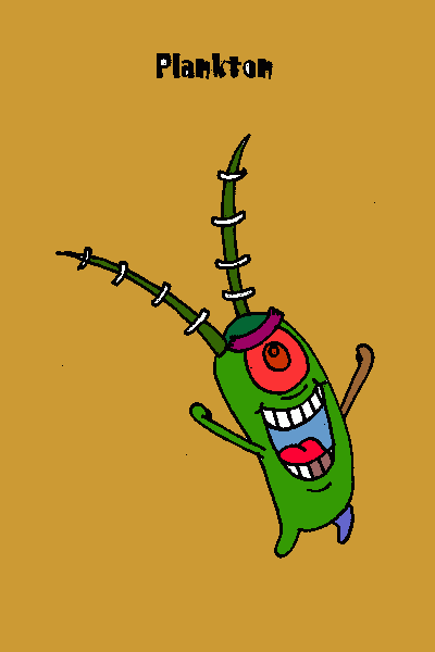Plancton para colorear