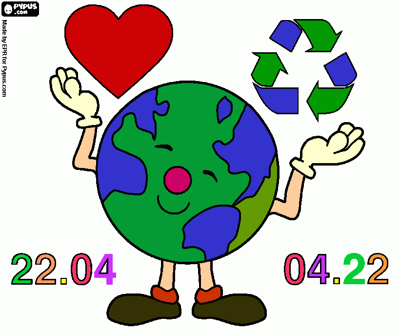 PLANETA FELIZ para colorear