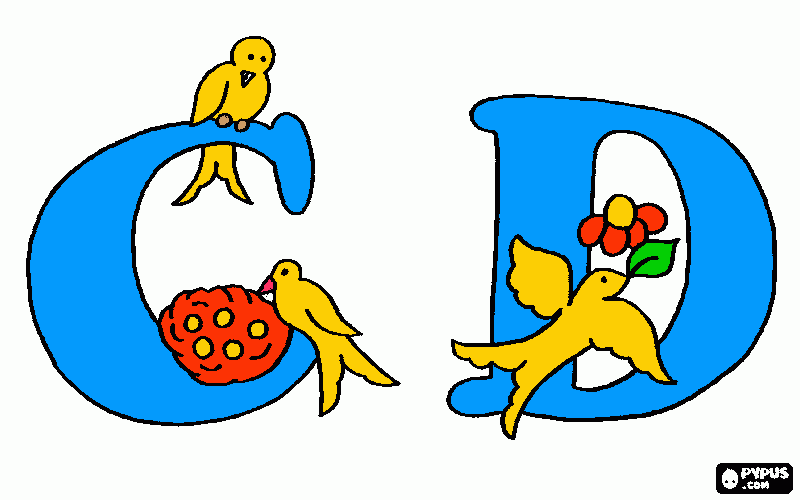 plantillas letras para colorear