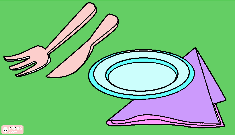 platos  para colorear