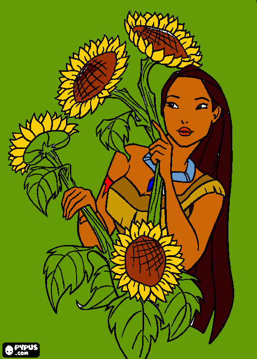 POCAHONTAS 2 para colorear