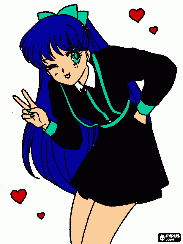 podria ser la hija de miku y Kaito jeje para colorear