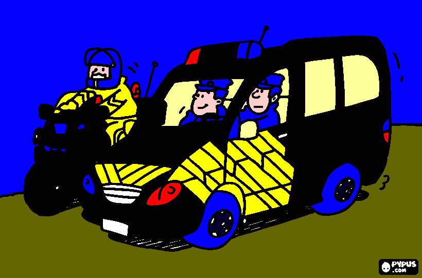 police para colorear