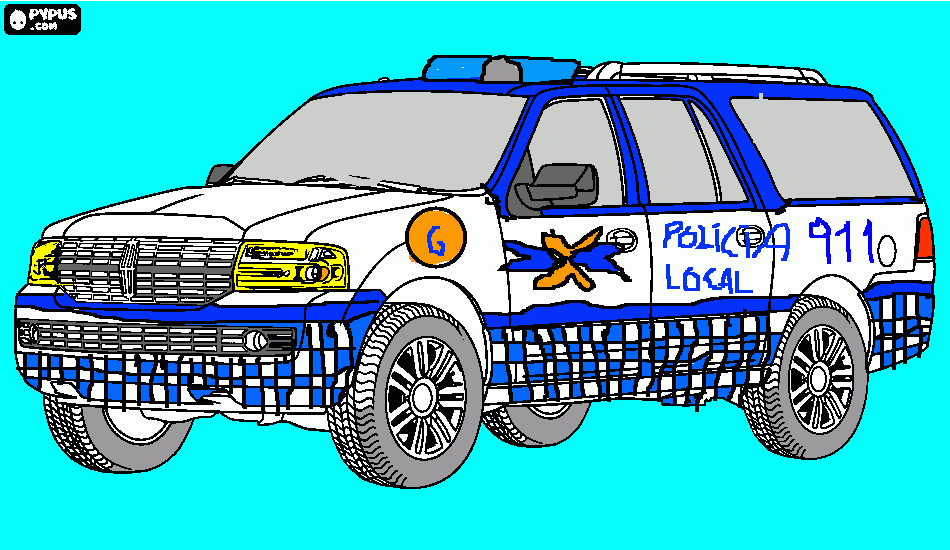 policia local para colorear