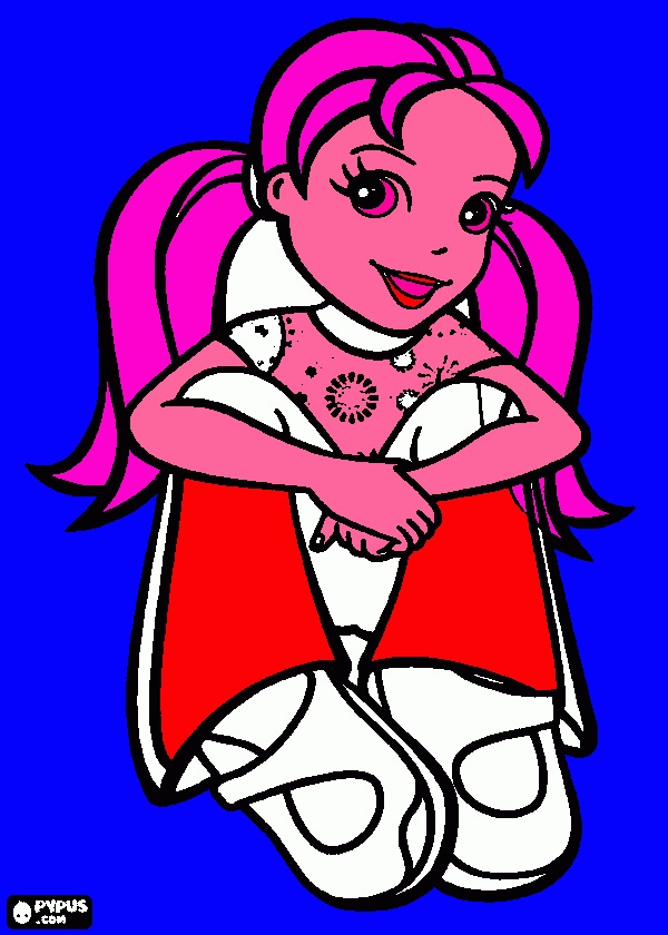 POLLI POQUET para colorear