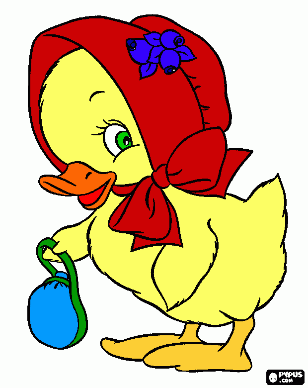 pollita para colorear