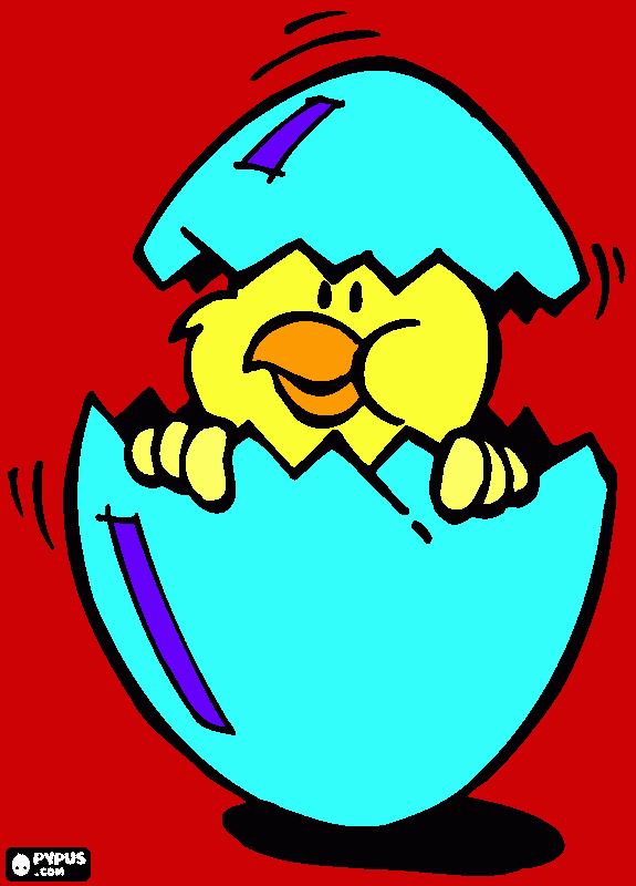 pollito pio para colorear