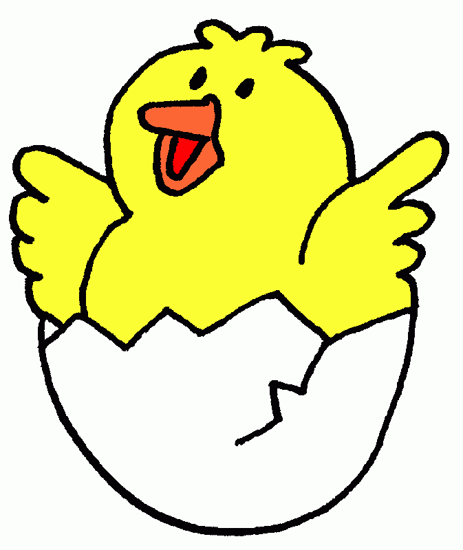 pollo amarillo para colorear