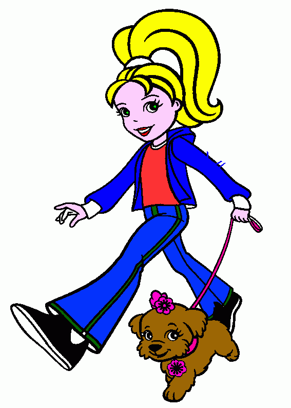 polly poket para colorear