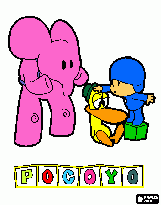 pooyo para colorear