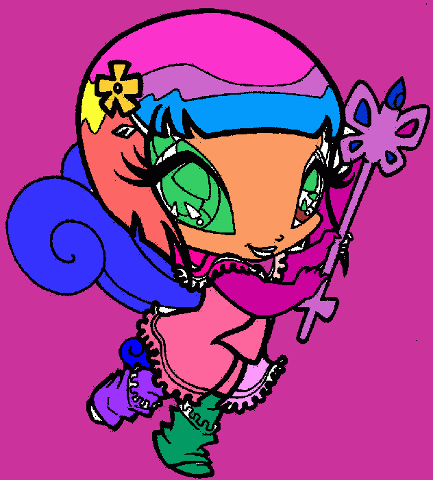 pop pixie para colorear
