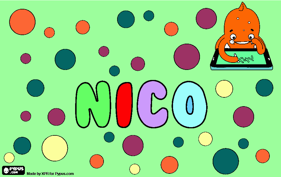 por mi nombre para colorear