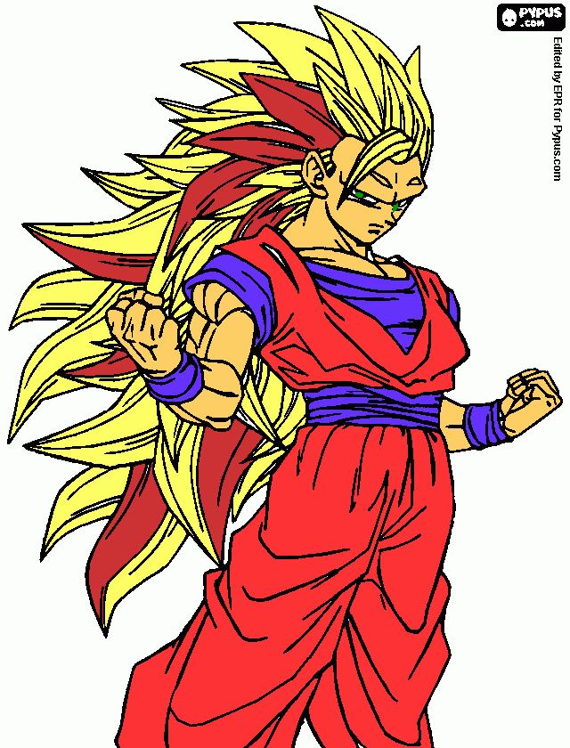 por mi primo carlos Dragon Ball para colorear