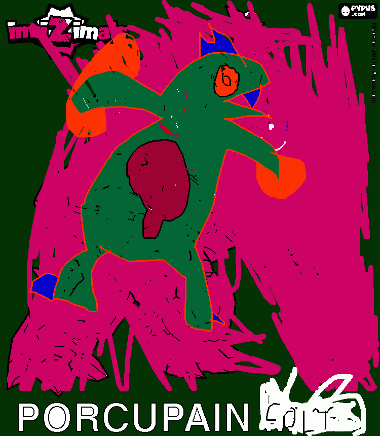 porcupain colt para colorear