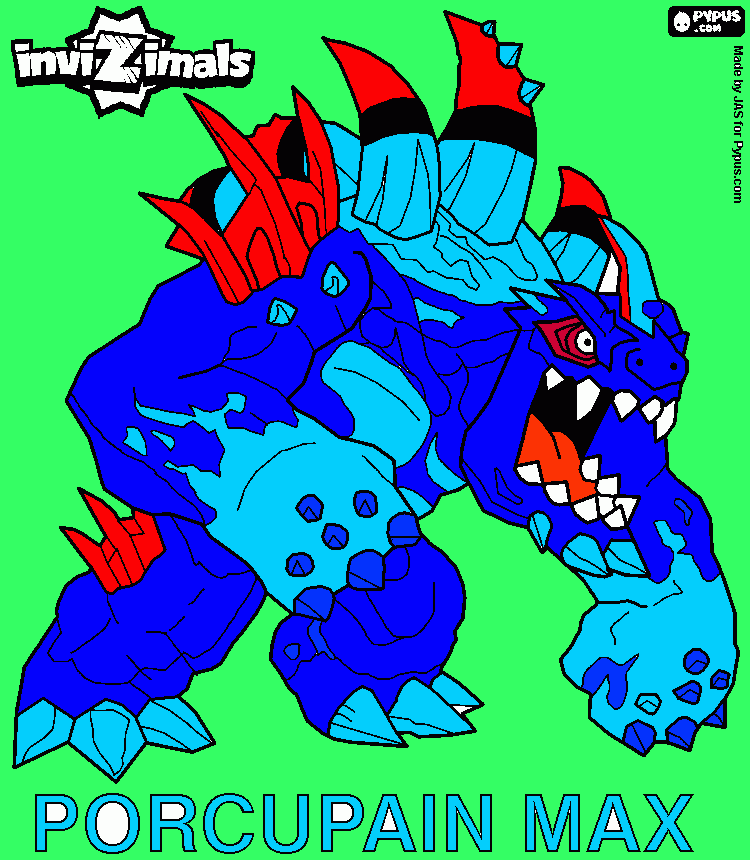 porcurain max para colorear